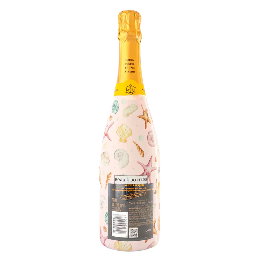Beau Bottles Wrap Pink Seashells