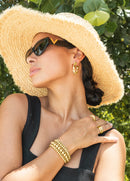 Stretchy Bead 18K Gold Filled Bracelet
