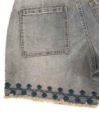 Dalia Embroidered Denim Short