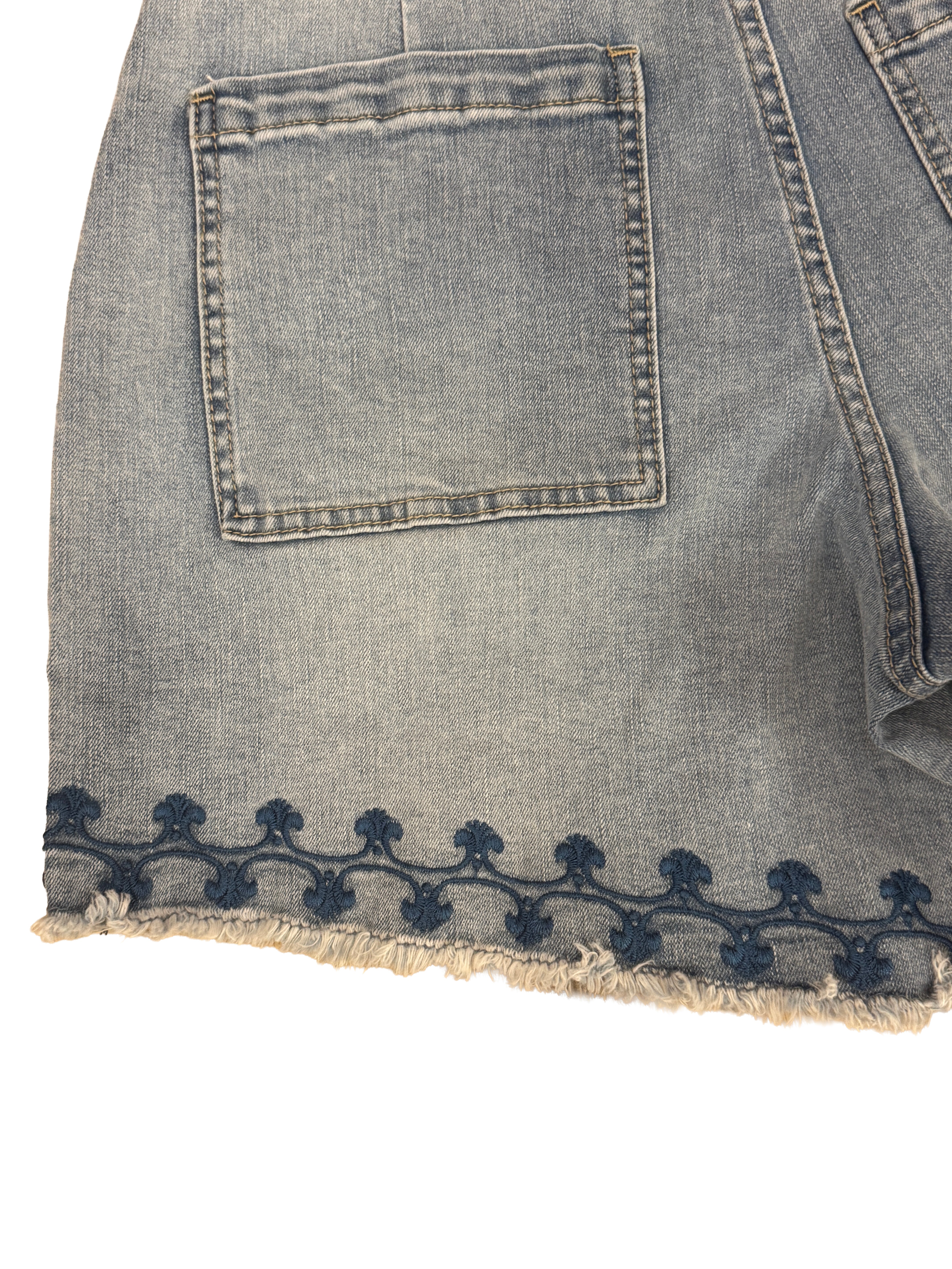 Dalia Embroidered Denim Short