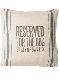 RESERVED FOR THE DOG PILLOW