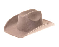 Cattleman Cowboy-Cowgirl Hat - Vegan Suede - Many Colors!: Black