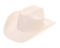 Cattleman Cowboy-Cowgirl Hat - Vegan Suede - Many Colors!: Black
