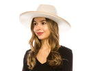Vegan Felt Rancher Panama Hat Pencil Roll Brim - 4 Colors!: Ivory