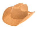 Cattleman Cowboy-Cowgirl Hat - Vegan Suede - Many Colors!: Black