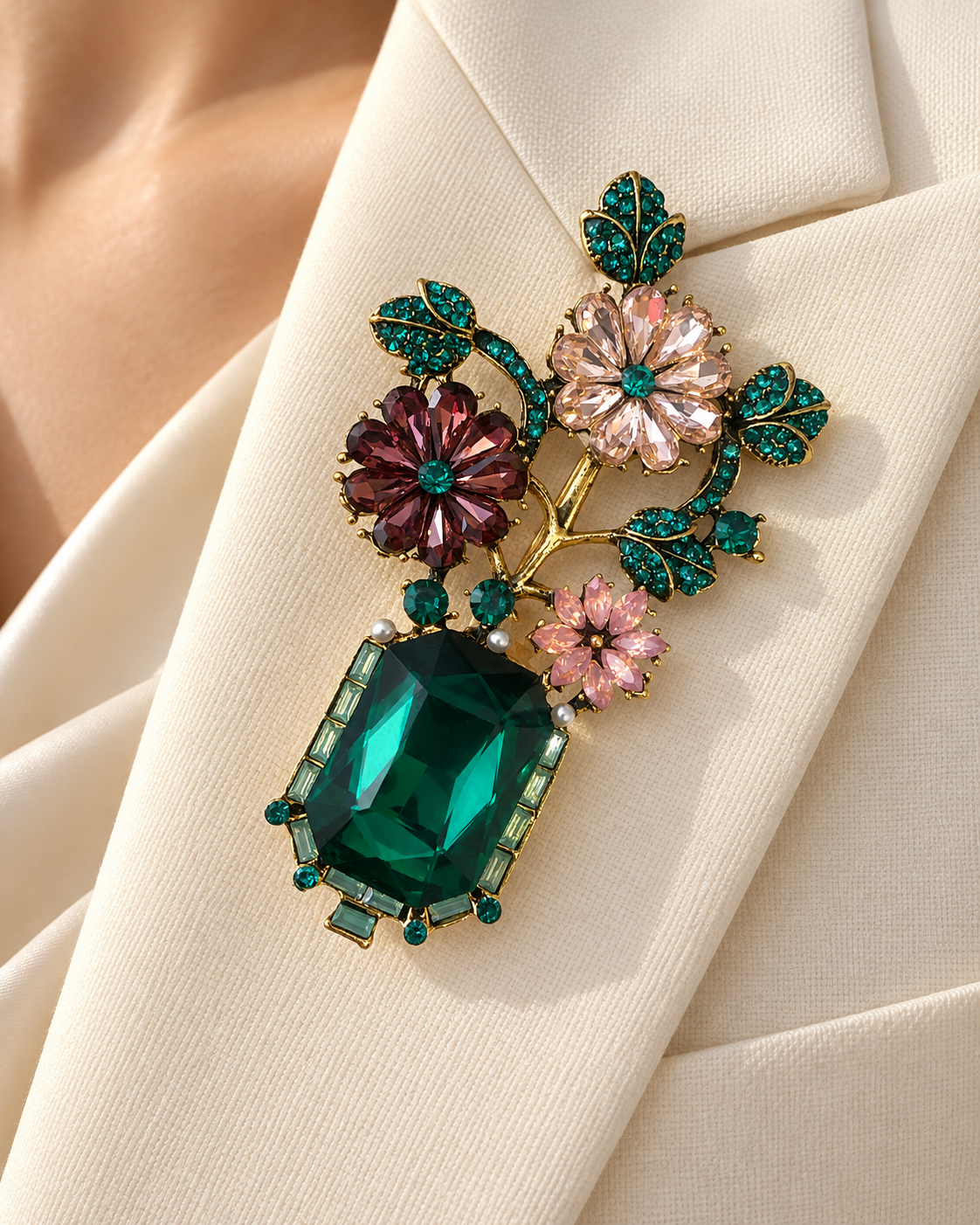 The Jewel Garden Brooch