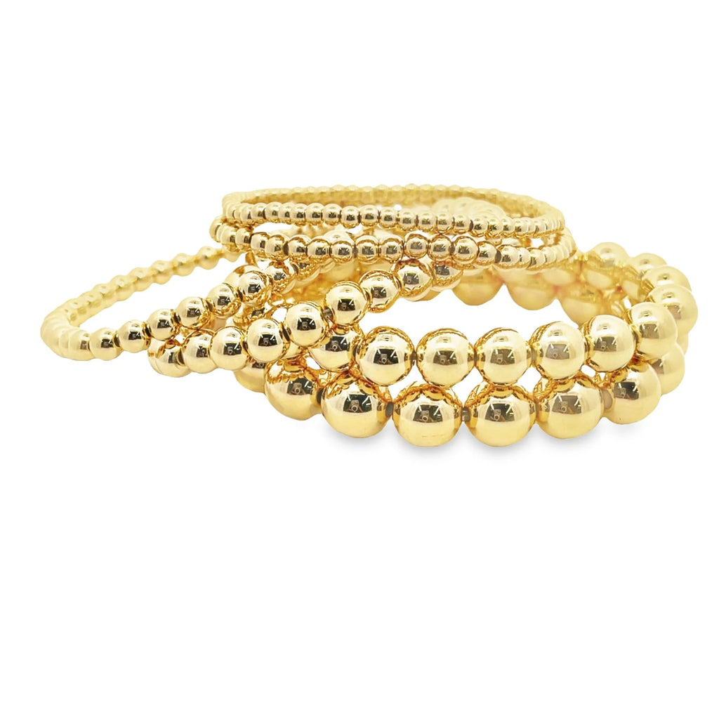 Stretchy Bead 18K Gold Filled Bracelet