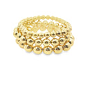 Stretchy Bead 18K Gold Filled Bracelet