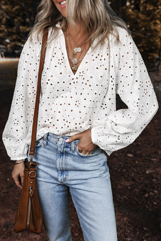Paige Embroidered Top
