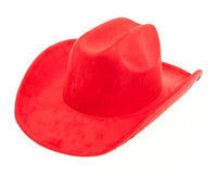 Cattleman Cowboy-Cowgirl Hat - Vegan Suede - Many Colors!: Black