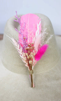 Florals and Feathers Classic BrimBud Hat Pin