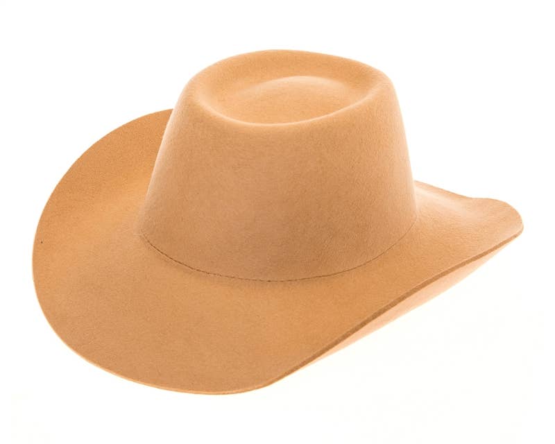 Australian Wool Gambler Hat – Camel - Hat Bar Blank Hats: Camel