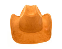 Cattleman Cowboy-Cowgirl Hat - Vegan Suede - Many Colors!: Black