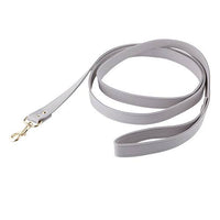 Saffiano Leash - Grey