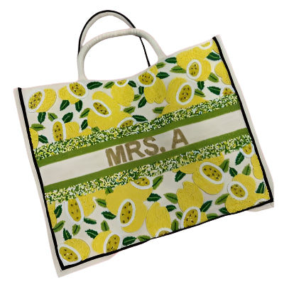 Personalized Beaded Tote Bags