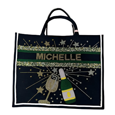 Personalized Beaded Tote Bags