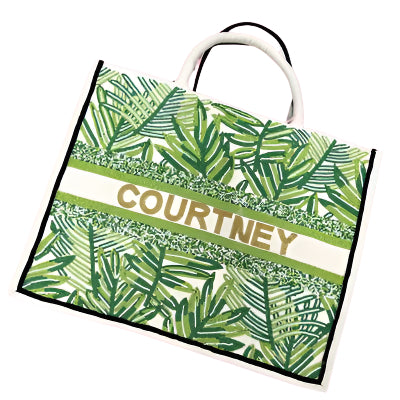 Personalized Beaded Tote Bags